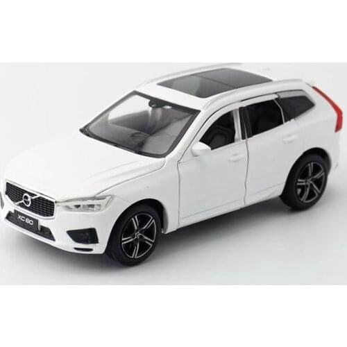 JACKIEKIM/1:32 Scale/Diecast Model Toy Vehicle XC60 SUV Car/Sound & Light/Pull back/Educational Collection/Gift For Kid