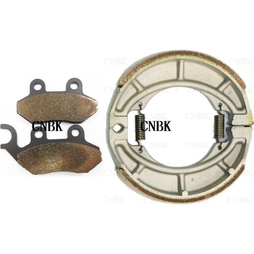 Brake Pads Drum Set for PGO 100 125 Bubu My Bubu 03-08 i-Charge 125 03-05 T-Rex 125 00- 09 100 125 Young Bubu 03-05 Front Rear