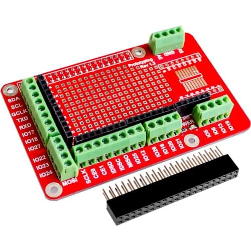 Prototyping Expansion Shield Board For Raspberry Pi 2 board B and Raspberry Pi 3 board B
