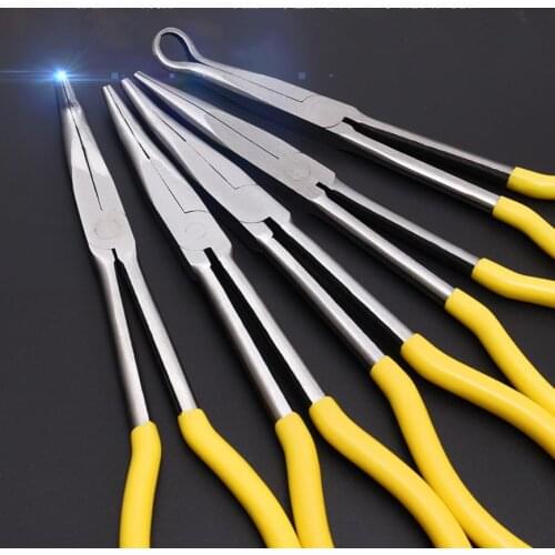 1pc Car Spark Plug Wire Removal Pliers Long Nose Cylinder Cable Clamp Removal Tool High Quality Car Repair Tools