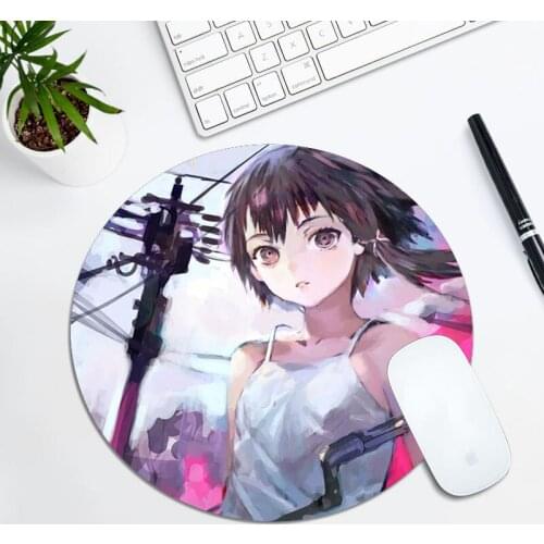 Serial experiments lain Pc Gaming Keyboard Pad Pad on the Table Gaming Mouse Mat Genshin Impact Deskpad Mausepad