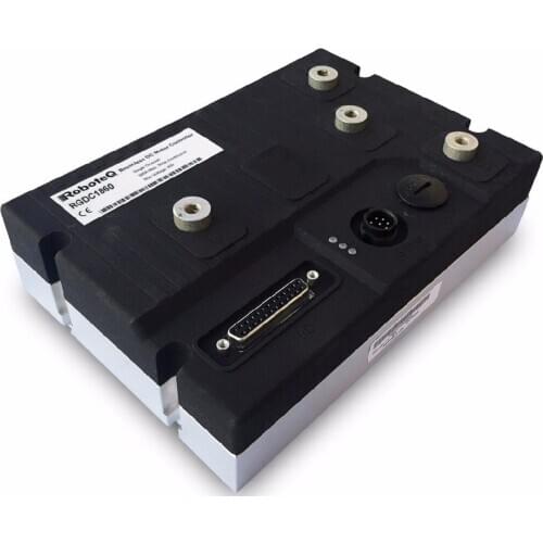 Plutools Brushed DC Motor Controller, Single Channel, 1 x 300A, 60V, USB, CAN, 16 Dig/Ana IO, Cooling plate with ABS cover
