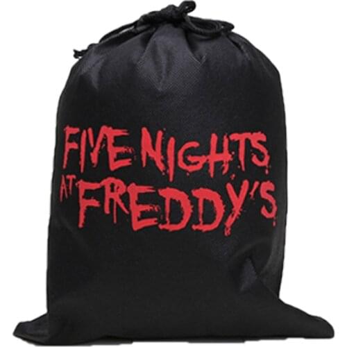 Freddys Toys bag Nylon Black Drawstring bag Freddy Storage Bag collectible toys for children