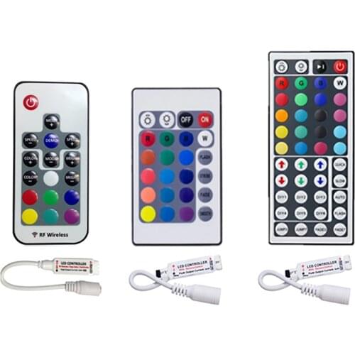 Led Controller LED IR RGB Controler LED Lights Controller IR Remote Dimmer DC12V For RGB 3528 5050 LED Strip