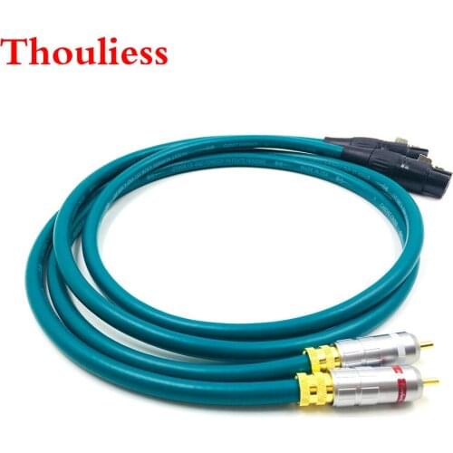 Thouliess Pair Type-1016 RCA Male to 3pin XLR Feamle Balacned Audio Cable RCA to XLR Interconnect Cable with CARDAS CROSS
