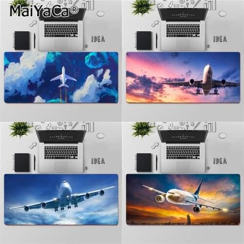 Maiya Top Quality Airplane flying in the sky DIY Design Pattern Game mousepad Free Shipping Large Mouse Pad Keyboards Mat