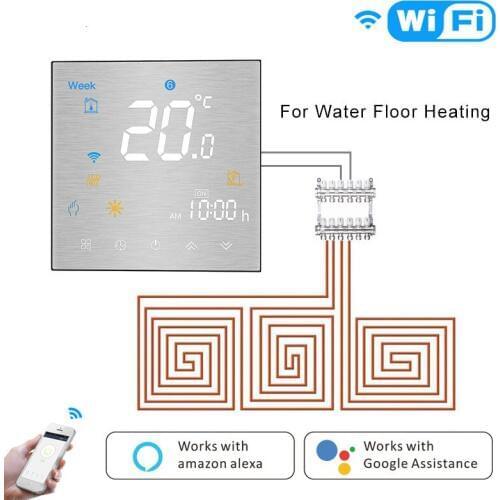 WiFi Smart Thermostat Programmable Temperature Controller for Water Heating Life Tuya APP Works with Alexa Google Home