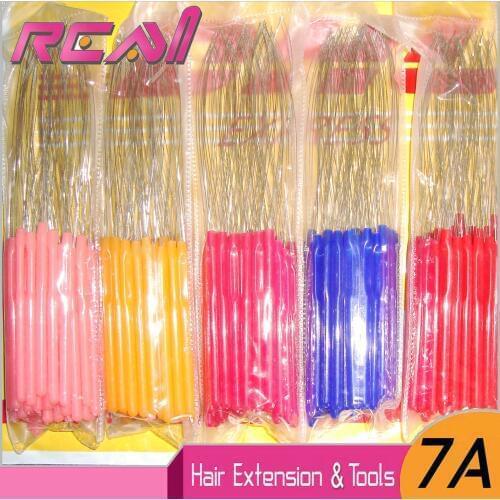 2Pcs Plastic Micro Rings Loop Tool Loop Threader Pulling Needle