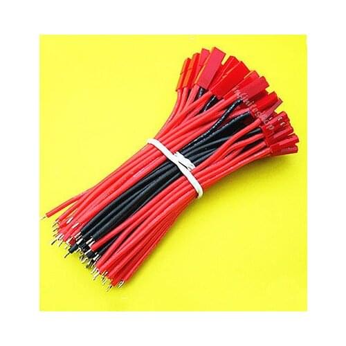 20 Sets x 10cm 22AWG Silicon Wire 2Pin JST Plug Connector Cable