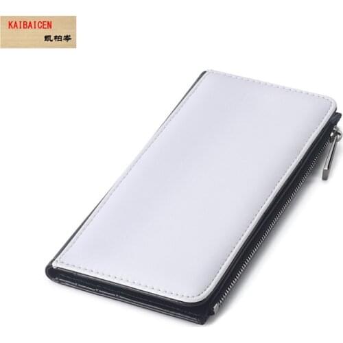 20pcs/Lot Blank Sublimation Leather Clutch Wallet Purse Man Women Handbag for Hot transfer Printing Blank DIY products