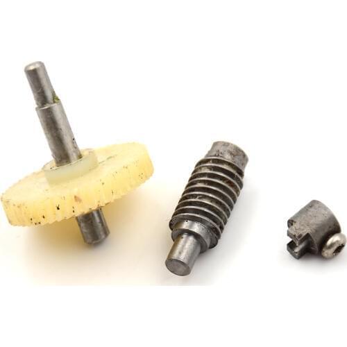 4mm*33mm*28mm Plastic Worm Reduction Gear Set Metal Wheel Speed Reducer Gearset For DIY Accessory Tool Parts 1Set