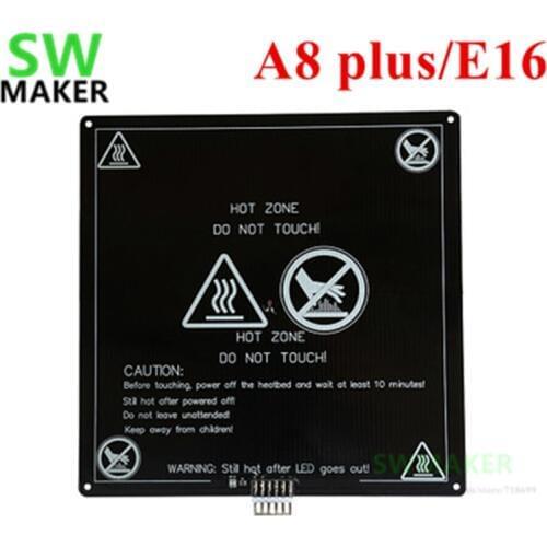 Anet A8 plus / E16 24V Hotbed Aluminum Heated Bed 300*300mm 3mm thickness Upgraded for Anet A8 plus / E16 3D printer parts