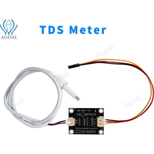 Analog TDS Sensor TDS Meter Water Conductivity Sensor Tester Liquid Detection Water Quality Monitoring DIY with 2 cables