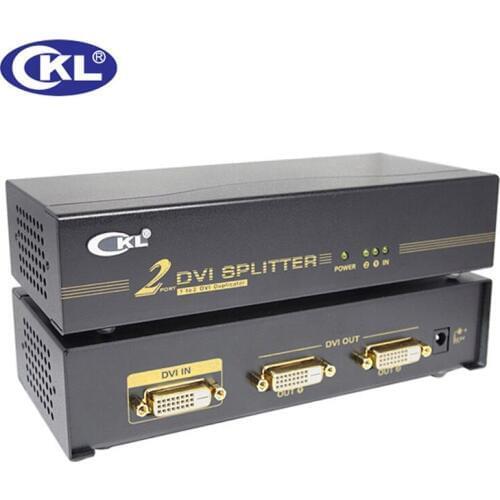 CKL-92E 2 Port DVI Splitter 1 x 2 DVI Signal Distributor Box