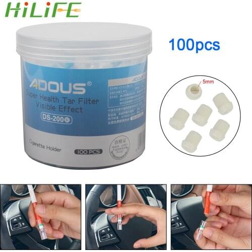 Tobacco Cigarette Filter 100pcs Disposable Cigarette Cleaning Holder Converter Smoking Reduce Tar Filtration Health Care