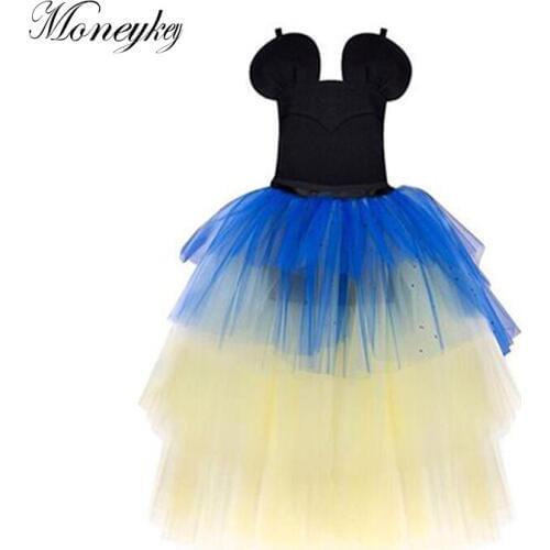 Childrens Dress 2020 Summer Cartoon Sling Dress Ball Gown Girls Party Princess Dress Kids Tutu Dresses For Cosplay Evening
