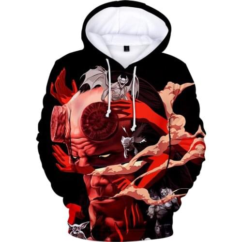 2019 New Arrival Hoodies Hellboy: Rise Of The Blood Queen 3D Hoodies Men Women 3D Print Autumn Fashion Casual Hoodies Loose Coat