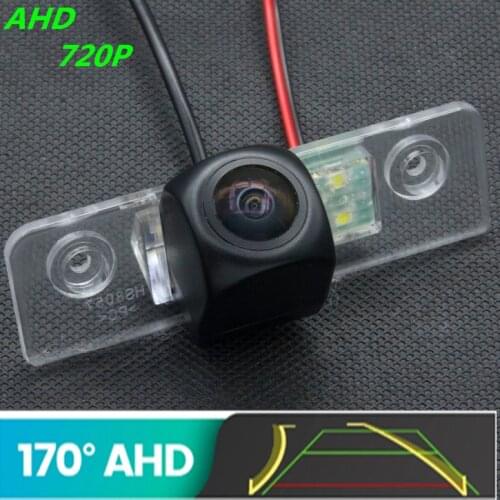 AHD 720P Trajectory Fisheye Car Rear View Camera For Skoda Octavia 2005 2006 2007 2008 2009 2010 2011 Reverse Vehicle Camera
