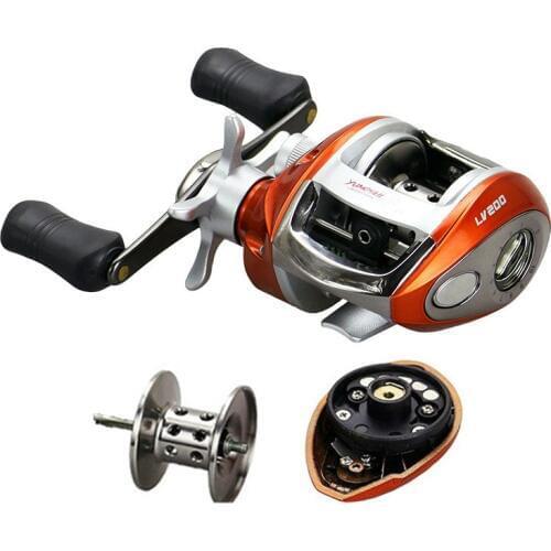 Baitcast Reel for Left/Right Hand Fishing Line Wheel 12+1 Bearings Gear Ratio 6.2:1 Lure Casting Fishing Reel 2 Color Pesca Tool
