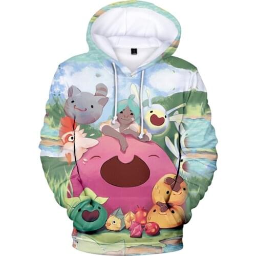 Kawaii Hoodie Slime Rancher Hoodie Sweatshirt Women Tracksuit 3D Printed Oversized Hoodies Boys Pullover
