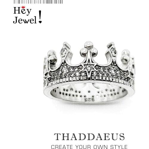 Ring Vintage Crown,925 Sterling Silver Romantic Fine Jewerly,2021 Summer Brand New Magical Boho Look Gift For Women