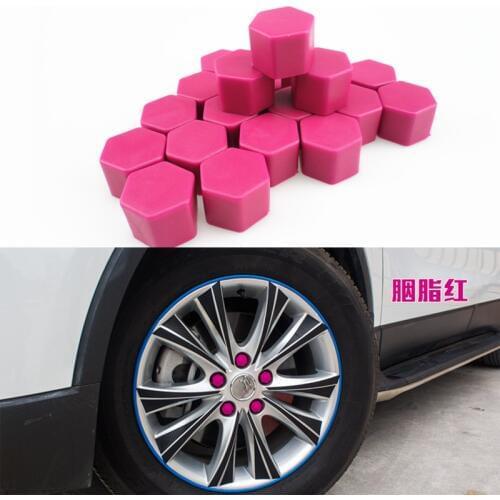 Wheel 20 pieces of silicone wheel nut protection bolt cap 19mm for Nissan Teana X-Trail Qashqai Livina Sylphy Tiida Sunny