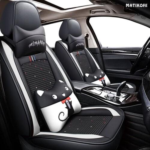 MATIKOHI leather car seat cover For audi a3 8p 8l sportback q7 2007 q5 a4 b7 avant a6 c5 avant a5 a1 q2 q3 car seats accessori