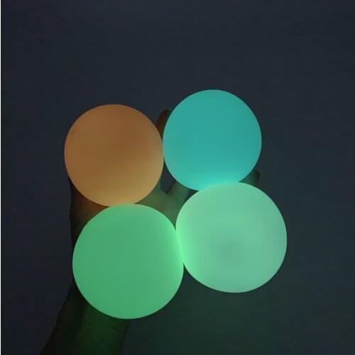 6cm Colorful Luminous Balls Glowing Stress Ball Fidget Toys For Kids Squishy Kawaii Xmas Gift Autismo Sensorial Decompression