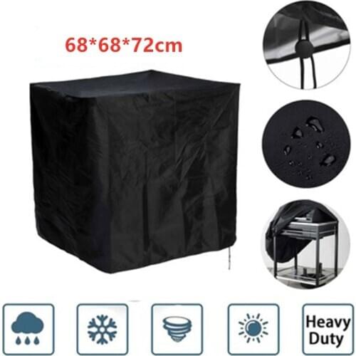 Square BBQ Grill Cover Oven Cloth Cover Protective Dustproof Rainproof Charcoal Electric Grill Cover Furniture Protective Cover
