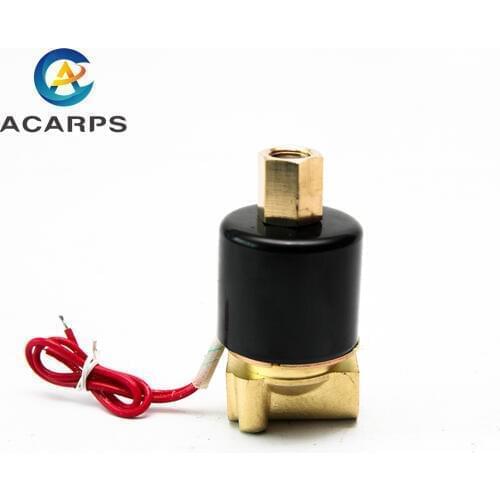 1/4" Normally Open Brass 220V 24V 12V 220V Gas Solenoid Valve Solenoid Valve For Water Gas Oil