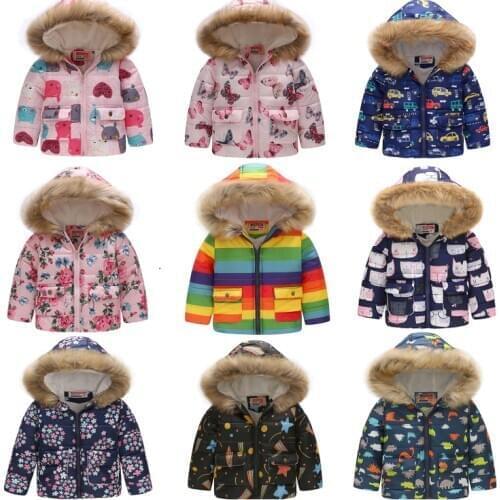 2020 NEW Cute Children Coat Autumn Winter Fashion Thick Warm Kids Boys Girls Hoodies Snowsuits Kid Jackets Windproof Outwear