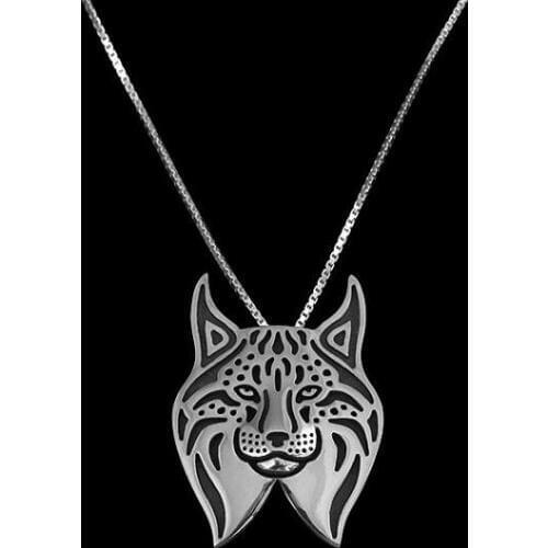 DANGGAO Newest Unique Handmade Lynx pendant women chain choker necklace Dog charm Jewelry Pet Lovers Gift Idea