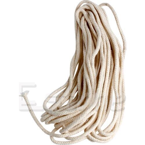 Drop Ship 10M (33 ft) Braided Cotton Core Candle Making Wick For Oil Or Kerosene Lamps 4mm
