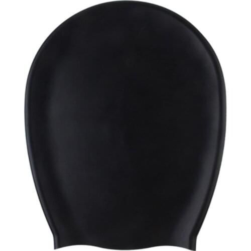 Unisex Adults Swimming Caps Plus Size Oversize Swim Pool Cap Silicone Diving Hat Long Hair Waterproof Protect Ears New