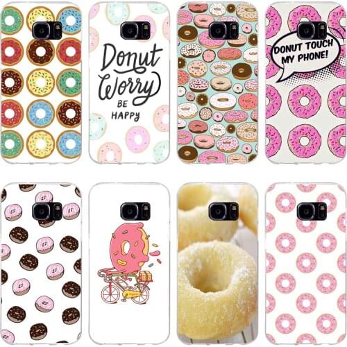 25H donut wonderland Soft TPU Silicone Cover Case for samsung Galaxy s6 s6 s7 edge s8 s9 plus case