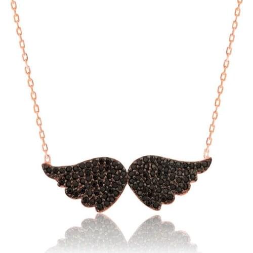 Tevuli 925 Sterling Silver Angel Wing Lady Necklace