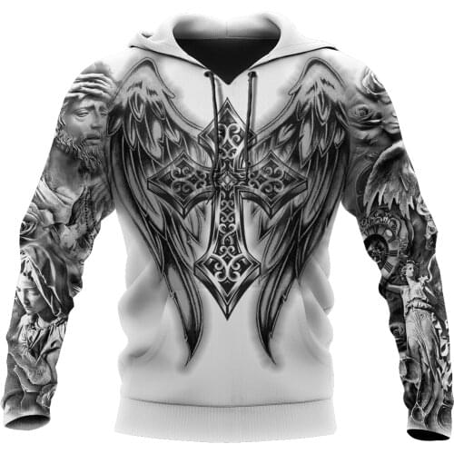 Mens Hoodie Premium Christian Jesus 3D All Over Printed Unisex Sweatshirt For Men/women Autumn Casual Pullover Zipper Streetwear