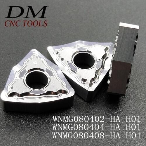 10PCS WNMG080402/04/08 HA H01 WNMG 430.5/431/432 Cemented carbide Aluminum Turning blade cnc Lathe Cutter Aluminum Copper Tool