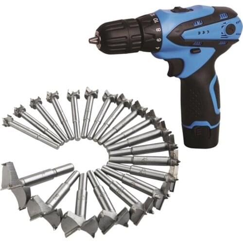 20pcs/set 14-50mm Forstner Drill Bits Woodworking Self Centering Hole Saw Cutter