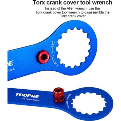 44mm16 Slots / 46mm 24 Slots Aluminium Alloy BB Axis Wrench DUB Multi-function Integrated Crankset Removal Installation Tool