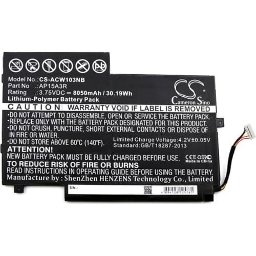 3.75V 8060mAh 30Wh AP15A3R AP15A8R Laptop Battery For Acer Aspire Switch 10 SW3-013 SW3-013P Notebook computer
