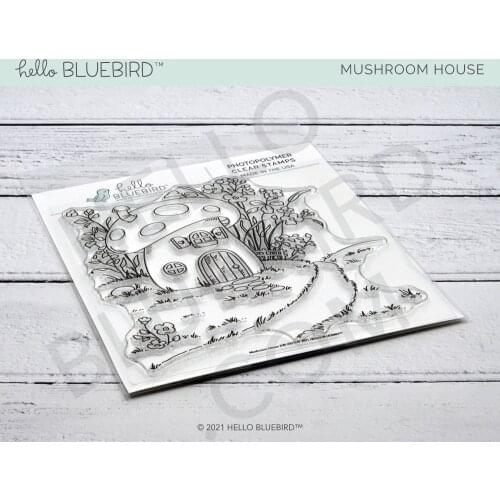 AliliArts Mushroom House Background Stamp Scrapbook paper craft knife mould blade punch stencils dies 2021