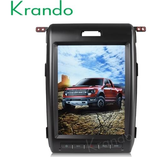 Krando Android 8.1 12.1" tesla style Vertical screen car radio gps navigation for Ford F150 F-150 2009-2014 multimedia system