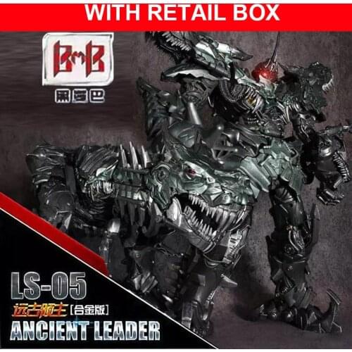 Black Mamba LS05 LS-05 Grimlock Alloy Metal Movie Film Oversize Dinosaur Leader Ancient Action Figure KO Toys With Retail Box