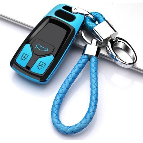 For Audi A4 New A4L A5 A6L QT S5 S7 Q7 TTS Auto Protection Key Shell Accessories High quality 2019 New soft TPU Car key case
