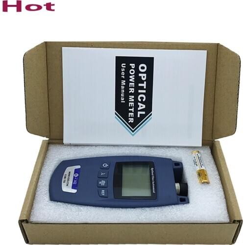 Ftth Mini fiber optic power meter OPM optical fiber laser cable Tester -70 to+10dBm SC/FC light source visual fault locator tool