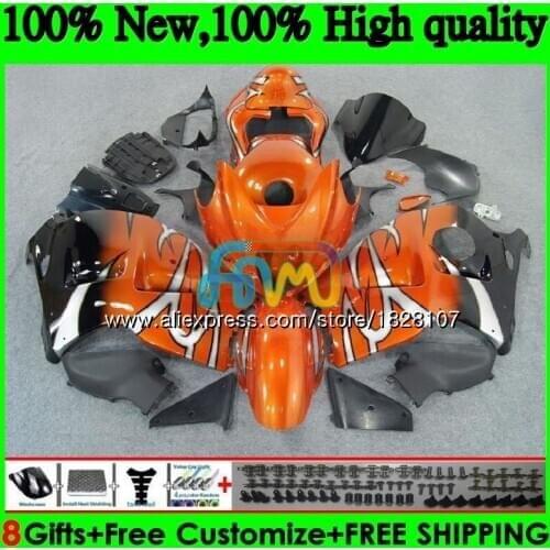 GSXR-1300 For SUZUKI Hayabusa GSXR1300 96 02 03 04 05 Hot orange 06 07 49BS.53 GSXR 1300 2002 2003 2004 2005 2006 2007 Fairing