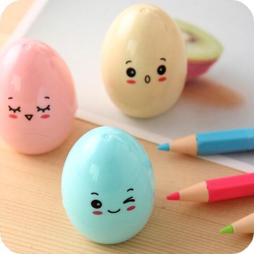 Stationery cartoon small fresh pencil sharpener pencil machine egg pencil sharpener