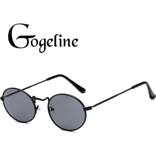 2020 Classic Small Frame Round Sunglasses Women Men Brand Designer Metal UV400 Sun Glasses Female Male Vintage oval Modis Oculos