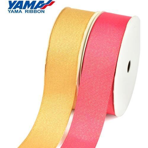 YAMA Gold Purl Grosgrain Ribbon 6 9 16 22 25 38 mm 100yards/roll for Party Wedding Decoration Diy Handmade Rose Flowers